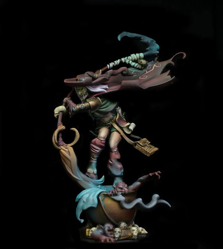 1/18 Warrior Mage, Resin Model Figure Kit, Fantasy Theme, Unassembled and Unpainted