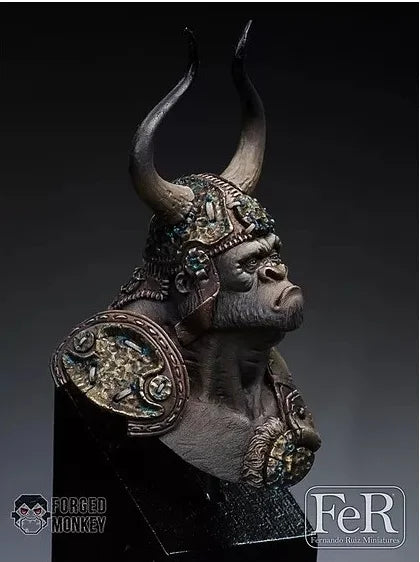 1/12 Orc Tribal Chief, Resin Model Figure Kit, Fantasy Theme, Unassembled and Unpainted