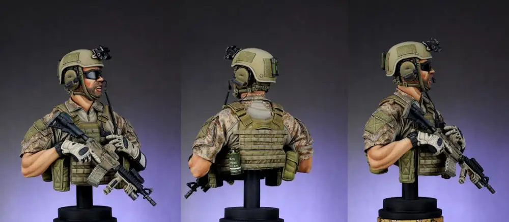 1/9 Modern Tactical Operator, Resin Model Bust Kit, Unassembled and Unpainted