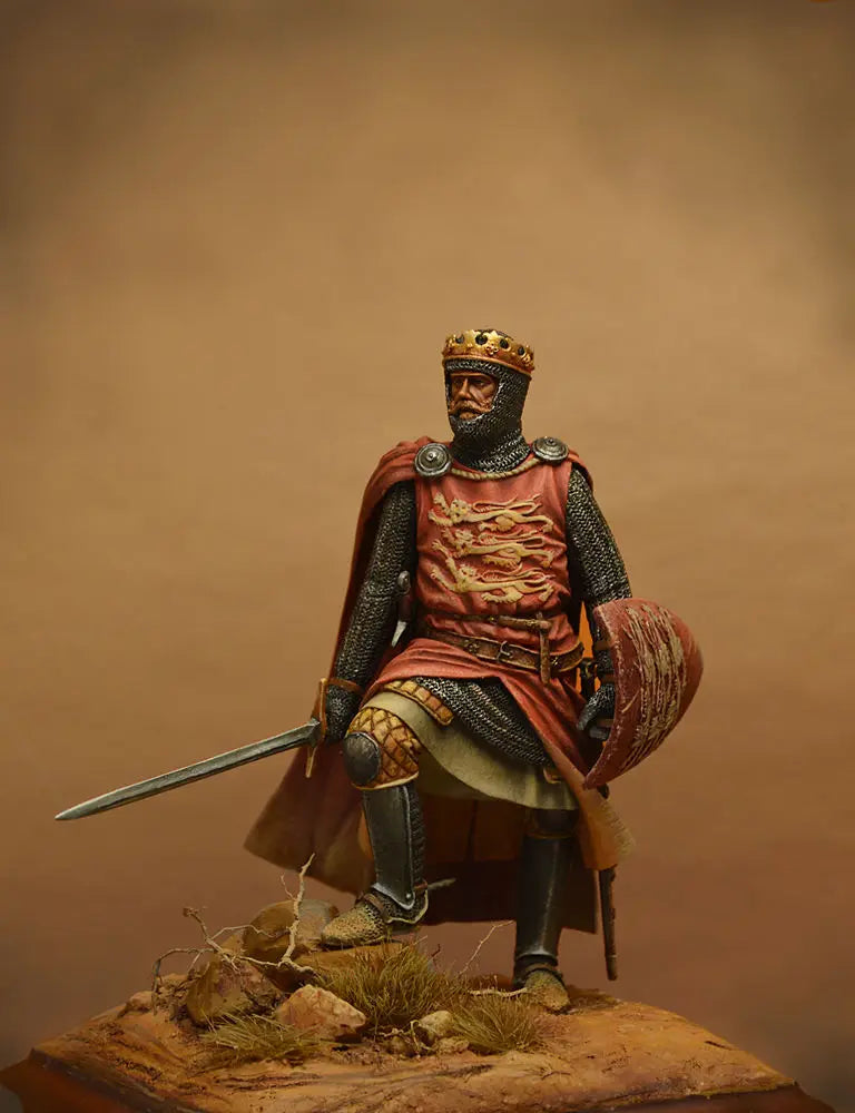 75mm Medieval Richard the Lionheart, Resin Model Figure Kit, Unassembled and Unpainted