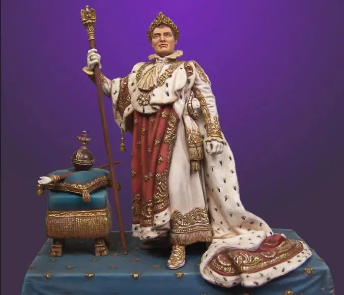 54mm Napoleonic French Emperor, Resin Model Figure Kit, Unassembled and Unpainted