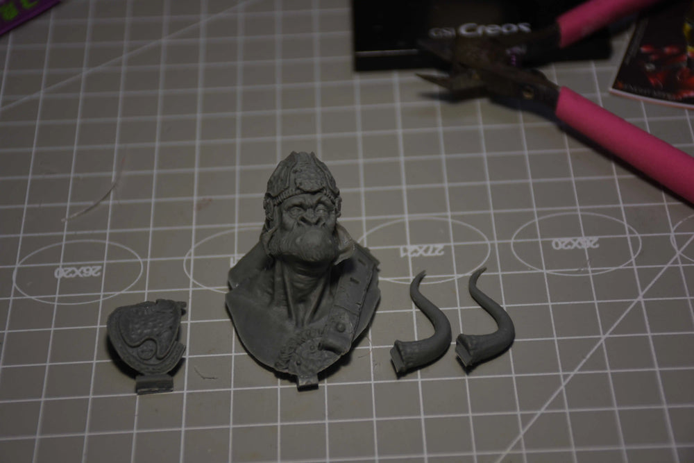 1/12 Orc Tribal Chief, Resin Model Figure Kit, Fantasy Theme, Unassembled and Unpainted