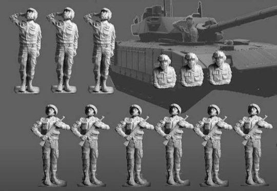 1/72 & Busts Set, 12 Figures, Resin Model Figure Kit, Fantasy Theme, Unassembled and Unpainted