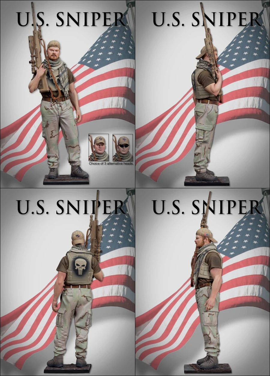 1/20 Modern U.S. Military Sniper, Resin Model Figure Kit, Unassembled and Unpainted