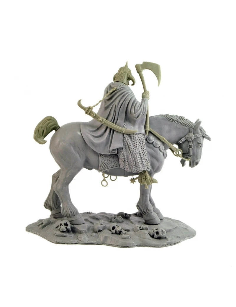 1/24 Dark Fantasy Mounted Warrior, 2 Figures, Resin Model Figure Kit, Fantasy Theme, Unassembled and Unpainted