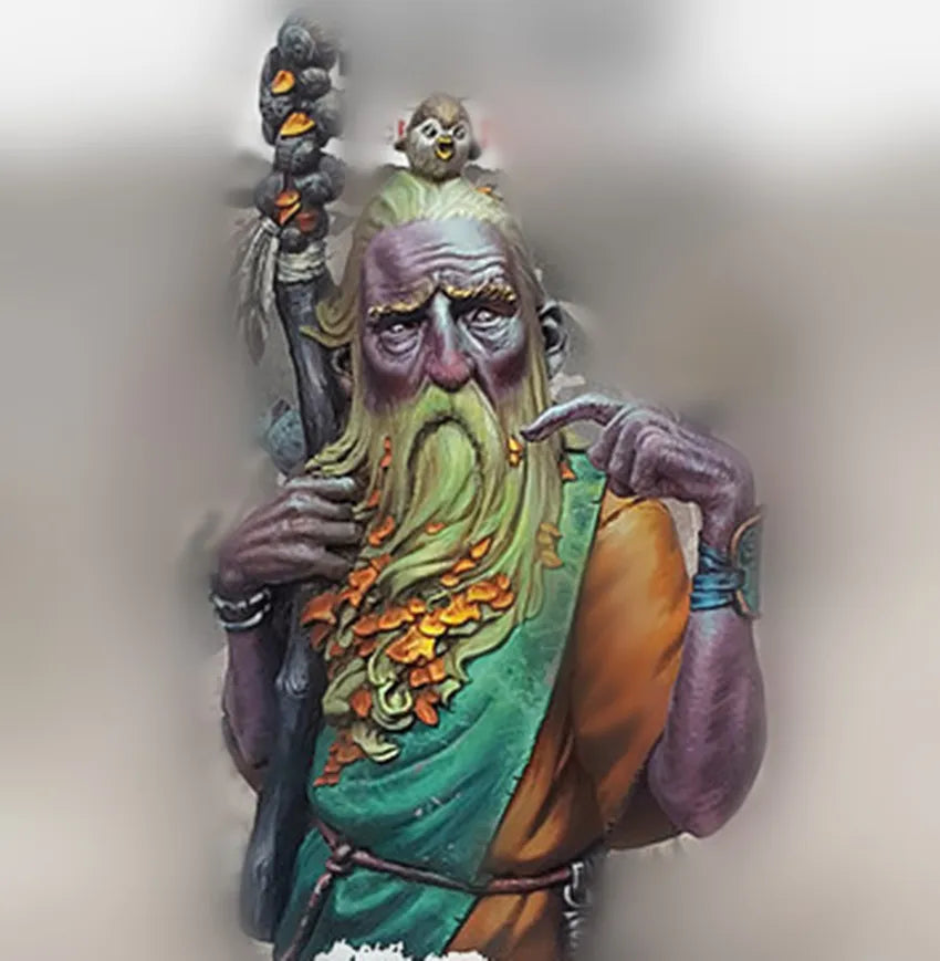 1/12 Asian Immortal Sage, Resin Model Bust Kit, Fantasy Theme, Unassembled and Unpainted