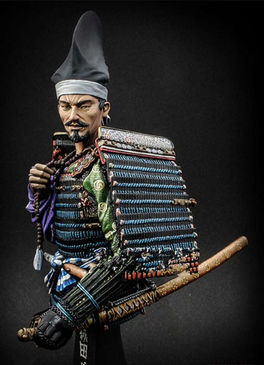 1/9 Asian Historical Officer, Resin Model Bust Kit, Military Theme, Unassembled and Unpainted