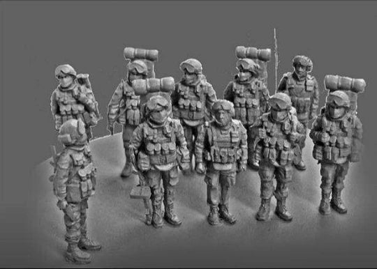 1/72 Fantasy, 10 Figures, Resin Model Figure Kit, Fantasy Theme, Unassembled and Unpainted