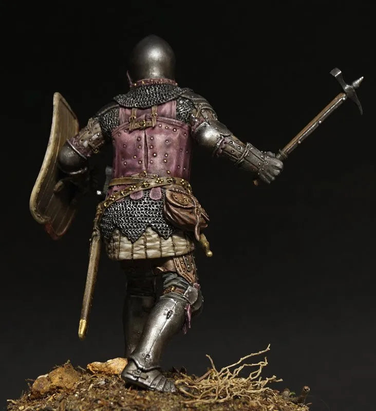 1/24 Ancient Warrior with Plate Armor, Resin Model Figure Kit, Unassembled and Unpainted