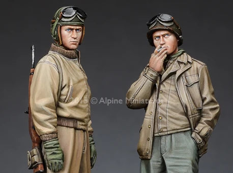 1/35 WWII US Infantry, Resin Model Terrain Kit, Unpainted