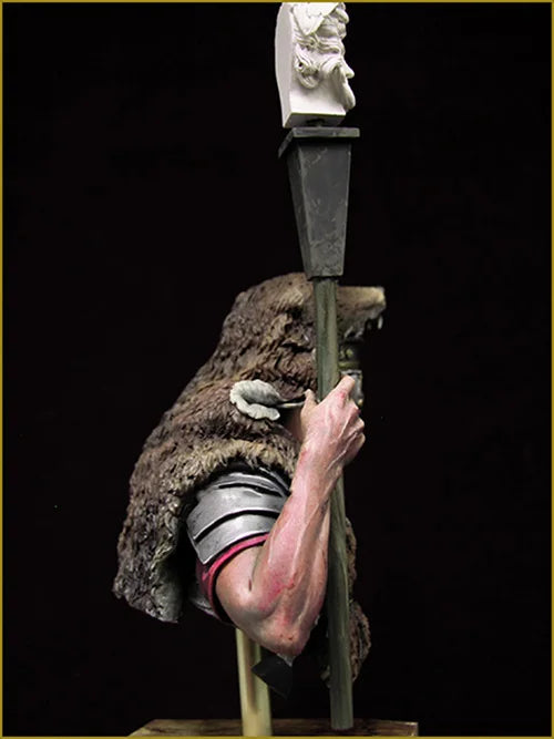 1/10 Ancient Rome Legionnaire, Resin Model Bust Kit, Unassembled and Unpainted