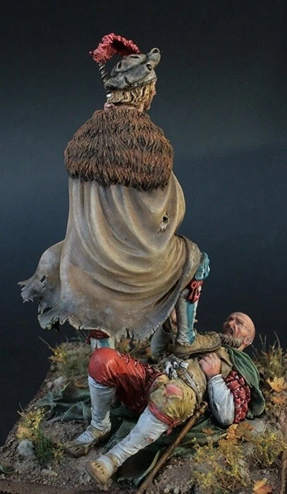 1/24 Female Warrior Set, 2 Figures, Resin Model Figure Kit, Fantasy Theme, Unassembled and Unpainted