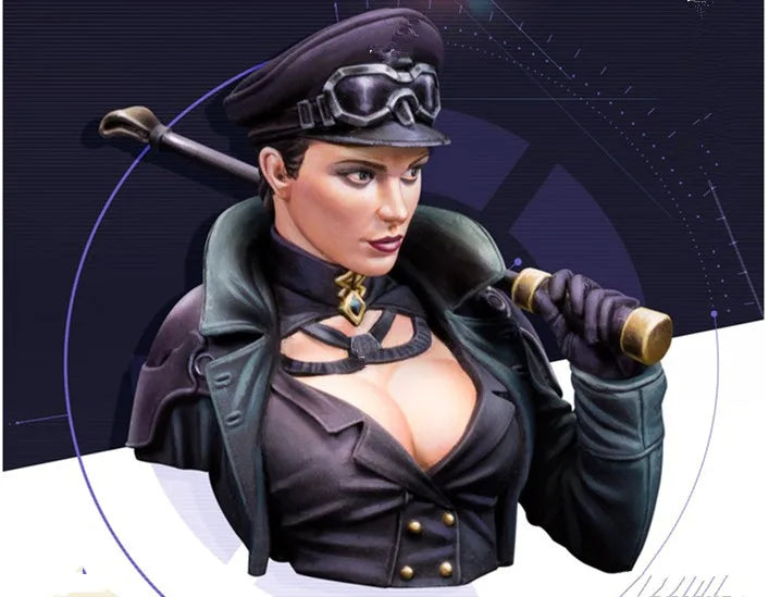 1/12 Airship Captain, Resin Model Bust Kit, Fantasy Theme, Unassembled and Unpainted