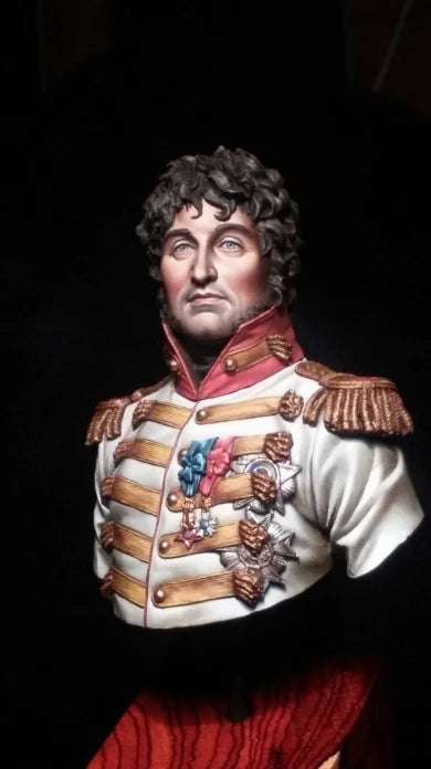 200mm Napoleonic French Joachim Murat, Resin Model Bust Kit, Unassembled and Unpainted
