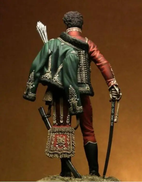 1/18 Medieval Fantasy Warrior, Resin Model Figure Kit, Unassembled and Unpainted