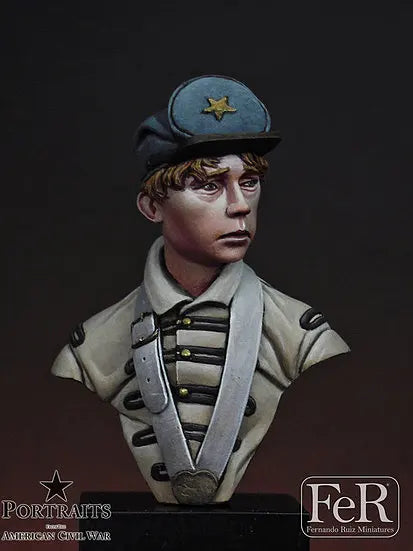 WWI British WWI Drummer, Resin Model Bust Kit, Unassembled and Unpainted