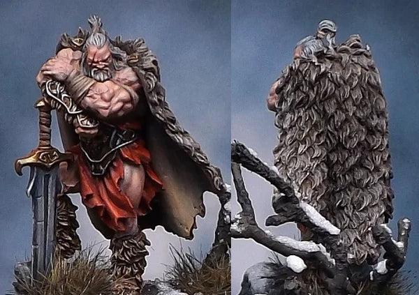 Barbarian Warrior, Resin Model Figure Kit, Fantasy Theme, Unassembled and Unpainted