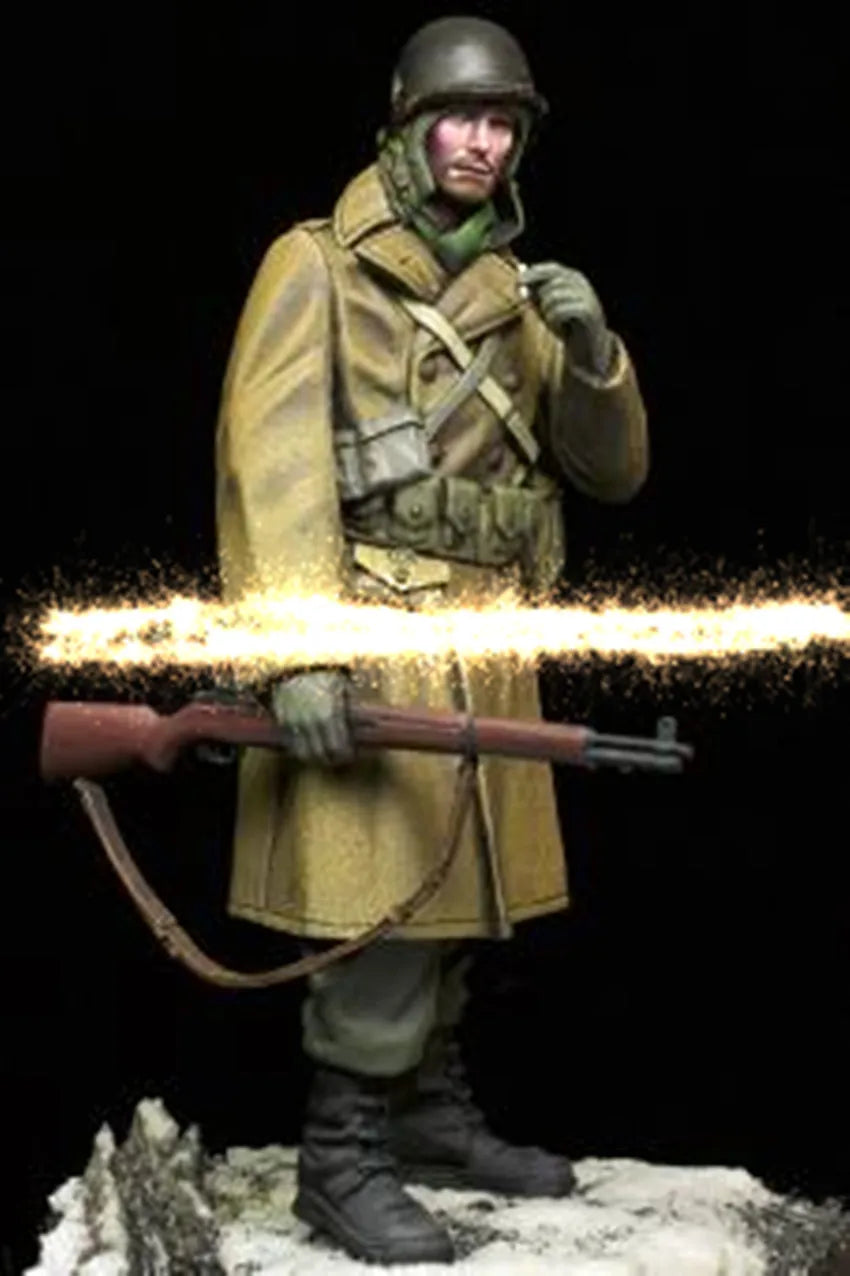 1/16 WWII Soviet Anti-Tank Rifleman, Resin Model Figure Kit, Unassembled and Unpainted