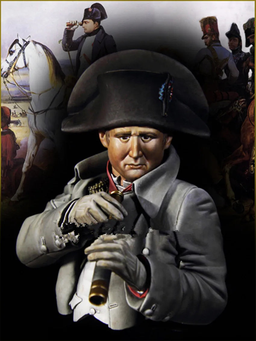 1/10 Napoleonic Officers, 2 Figures, Resin Model Bust Kit, Unassembled and Unpainted