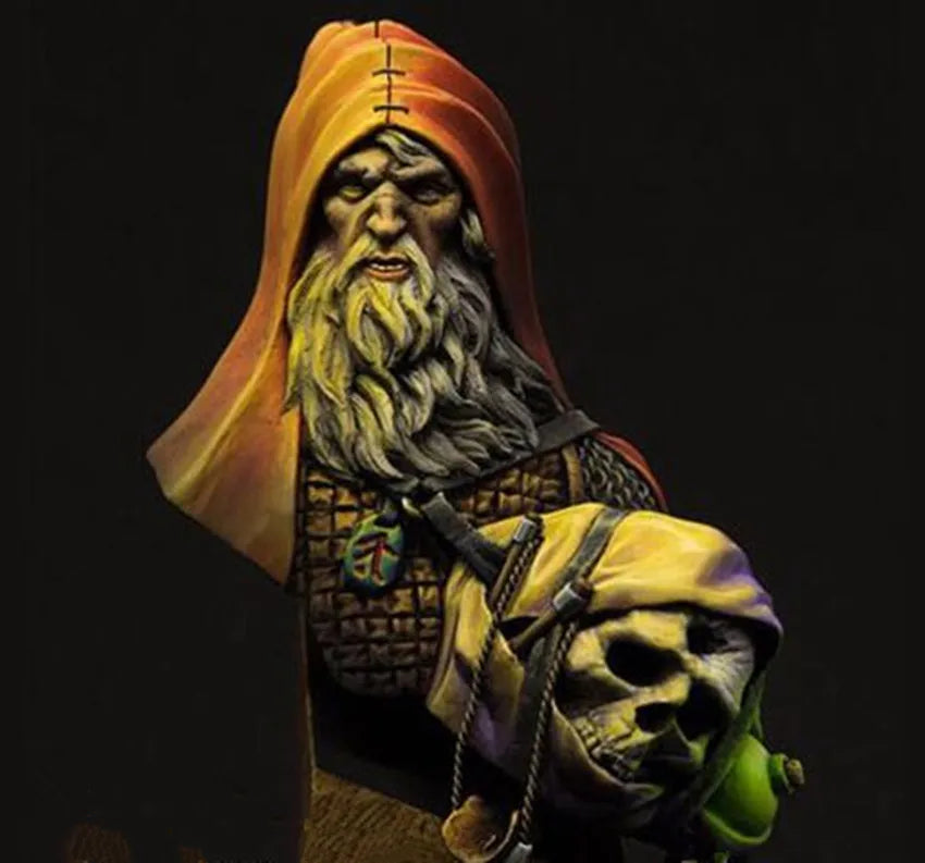 1/12 Wizard Sage, Resin Model Bust Kit, Fantasy Theme, Unassembled and Unpainted