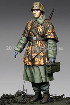1/35 WWII German KG Hansen at Poteau, 8 Figures, Resin Model Figure Kit, Unassembled and Unpainted