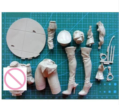 200mm Steampunk Military Officer, Resin Model Figure Kit, Unassembled and Unpainted