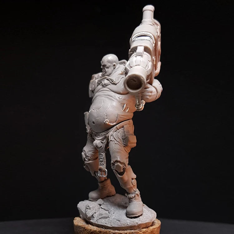 1/24 Juggernaut Soldier, Resin Model Figure Kit, Sci-Fi Theme, Unassembled and Unpainted