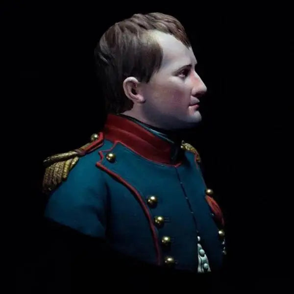 1/10 Napoleonic European Officer, Resin Model Bust Kit, Unassembled and Unpainted