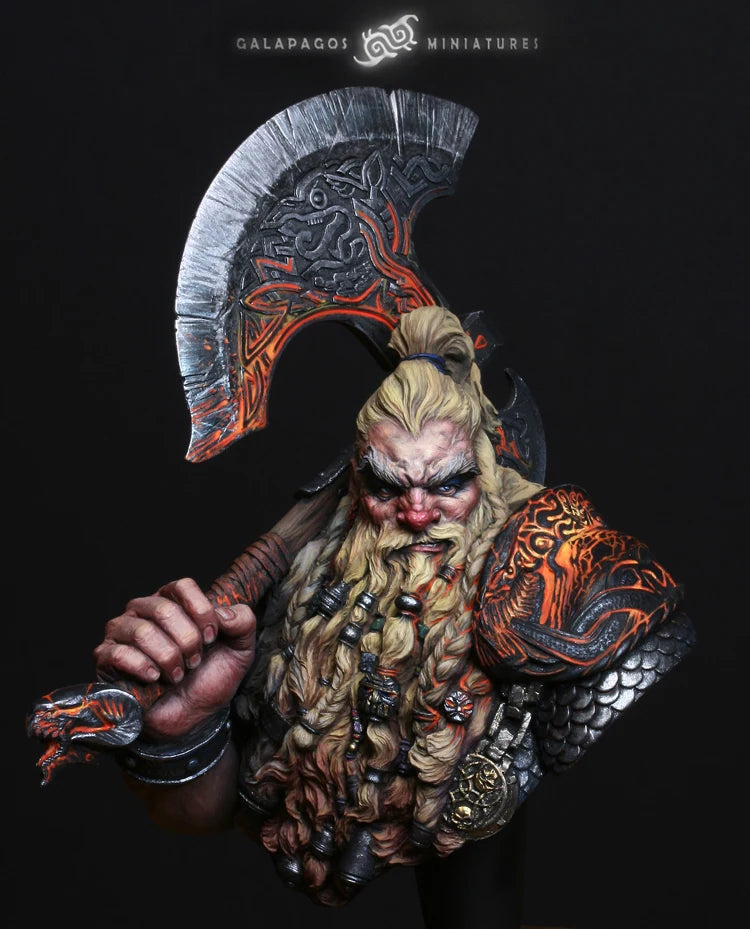 1/10 Demon Warrior, Resin Model Figure Kit, Fantasy Theme, Unassembled and Unpainted