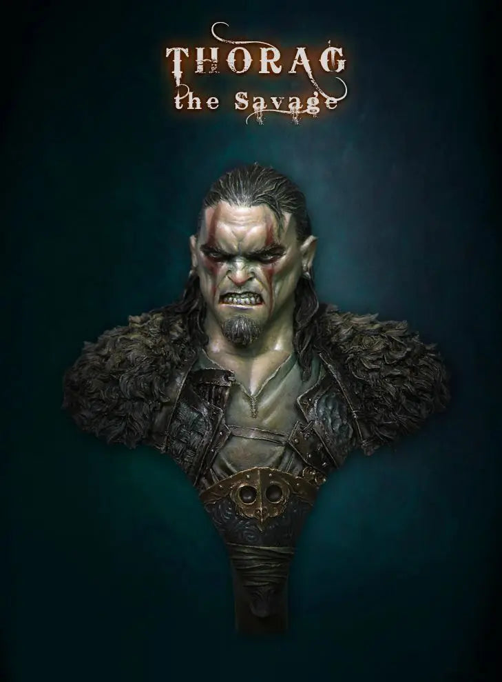 1/12 Thorag the Savage, Resin Model Bust Kit, Fantasy Theme, Unassembled and Unpainted
