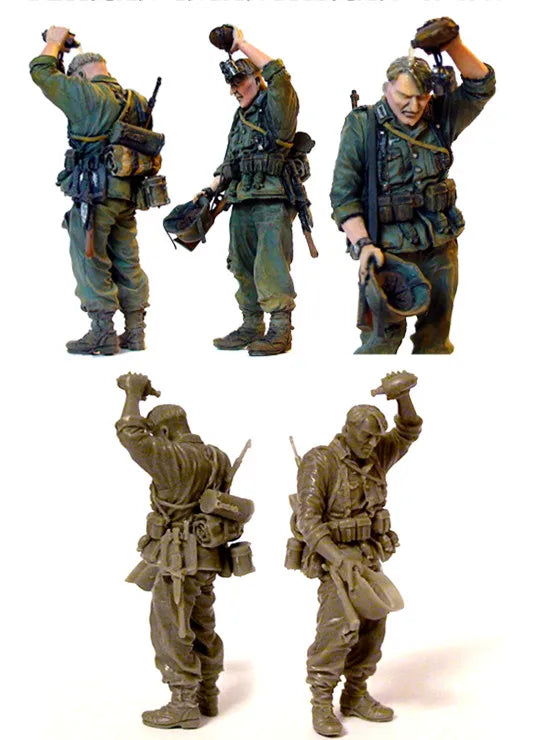 1/35 Modern Tactical Squad in Combat Positions, 5 Figures, Resin Model Figure Kit, Unassembled and Unpainted