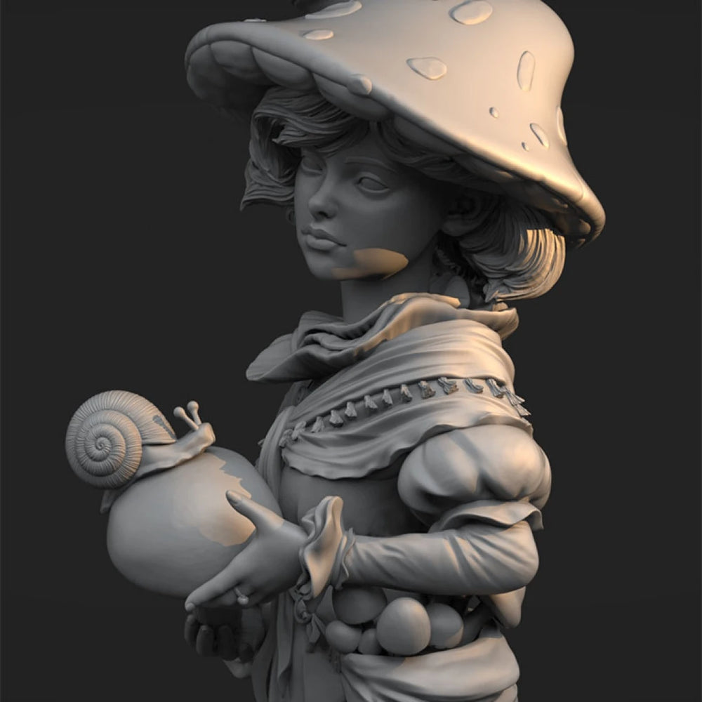 1/10 18th Century Female, Resin Model Bust Kit, Unassembled and Unpainted