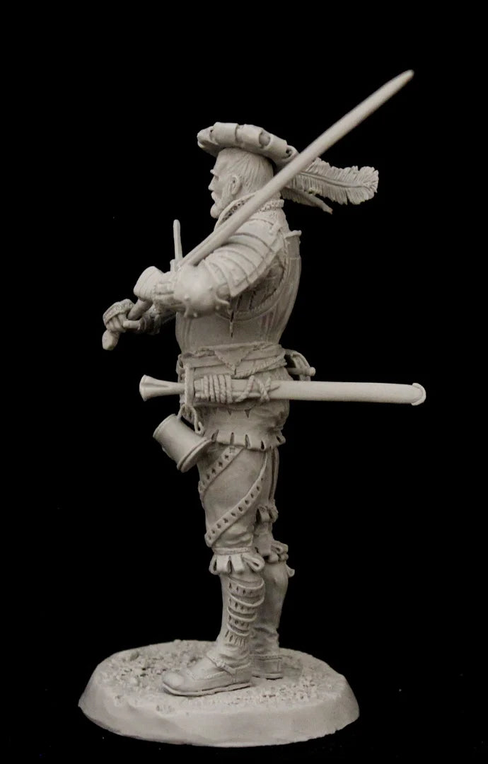 1/24 WWI British Infantryman in Puttees with Bayonet, Resin Model Figure Kit, Unassembled and Unpainted