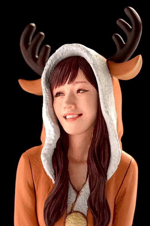 1/20 Female Reindeer Girl, Resin Model Figure Kit, Anime Theme, Unassembled and Unpainted