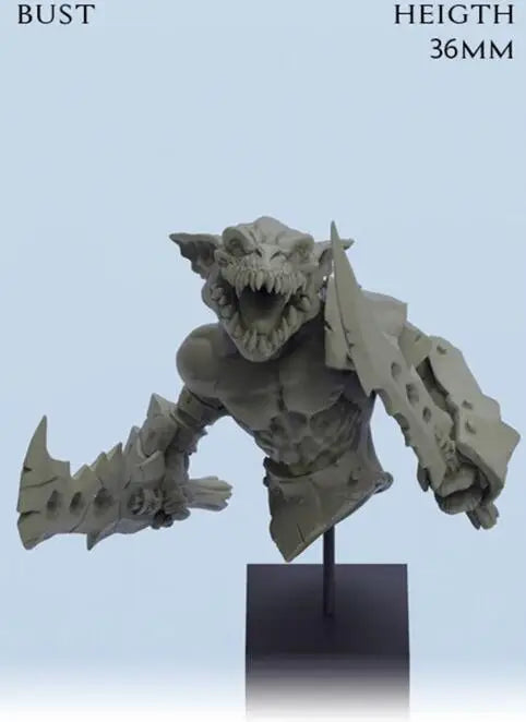 1/12 Demonic Creature, Resin Model Bust Kit, Fantasy Theme, Unassembled and Unpainted