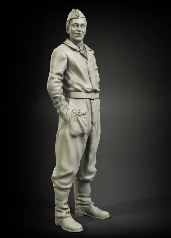 1/35 WWI British Officer in Campaign Tunic, Resin Model Figure Kit, Unassembled and Unpainted