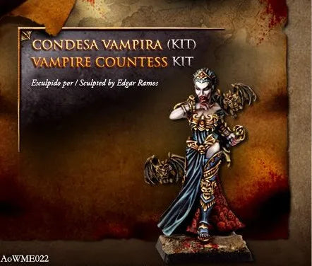 28mm Vampire Countess, Resin Model Figure Kit, Fantasy Theme, Unassembled and Unpainted