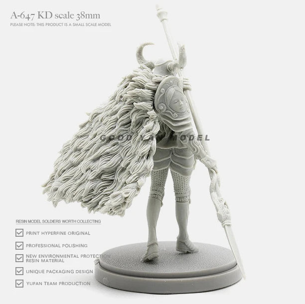 38mm Sorceress, Resin Model Figure Kit, Fantasy Theme, Unassembled and Unpainted