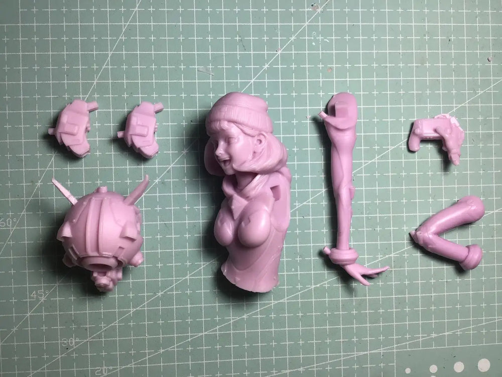 1/10 Modern Military Anime Soldier, Resin Model Bust Kit, Unassembled and Unpainted