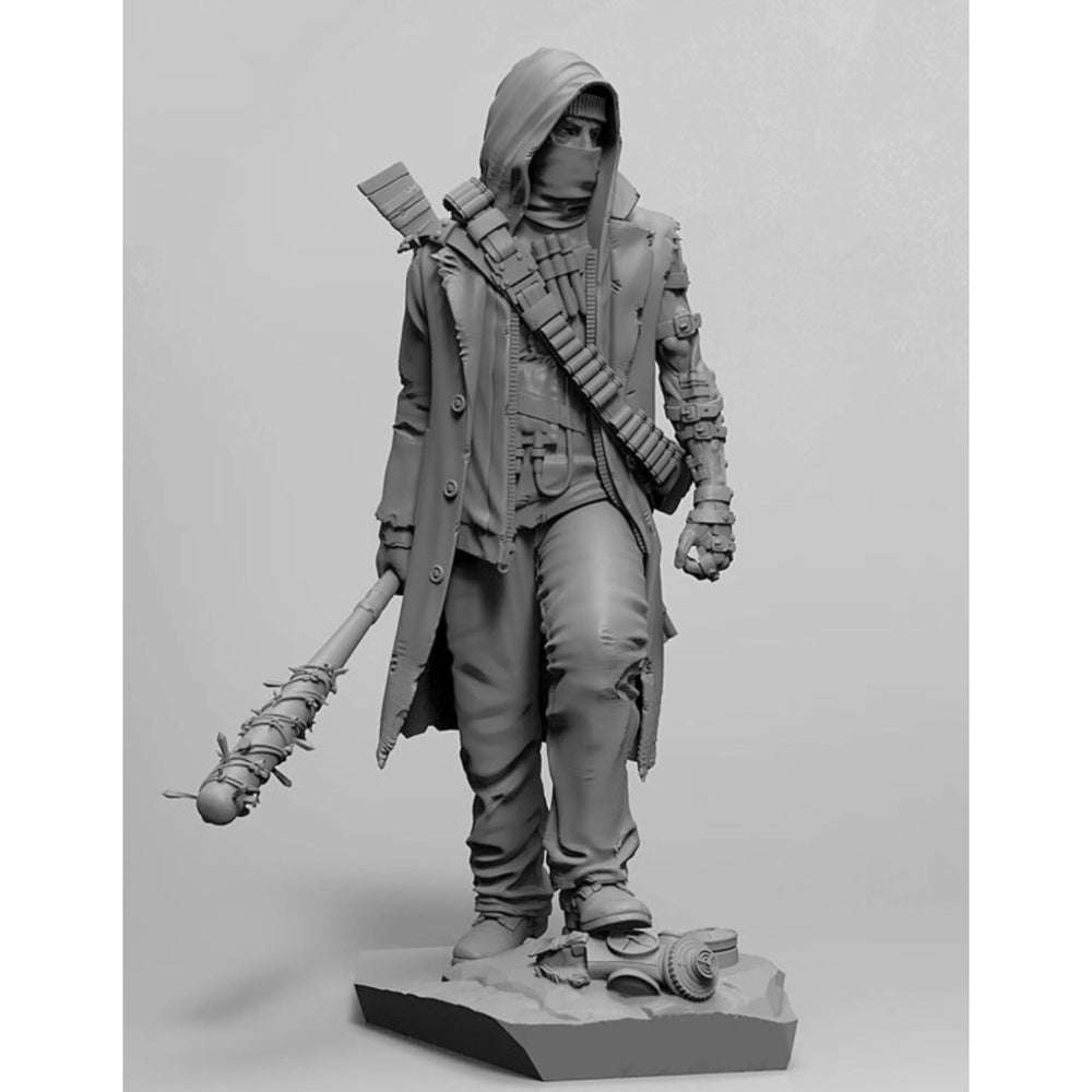 1/35 Post-Apocalyptic Soldier, Resin Model Figure Kit, Sci-Fi Theme, Unassembled and Unpainted