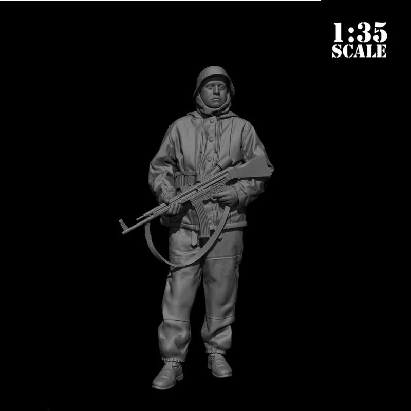 1/35 WWII Soviet Infantry in Winter Parkas, 2 Figures, Resin Model Figure Kit, Unassembled and Unpainted