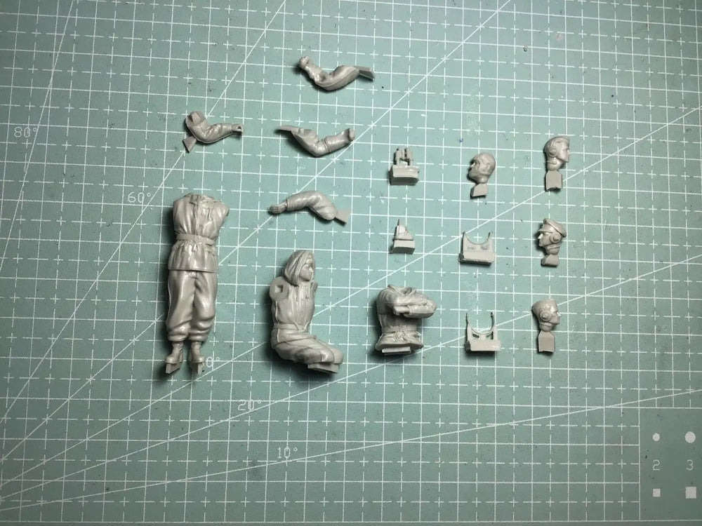 WWII German Soldiers — 1/35 Resin Figure Set