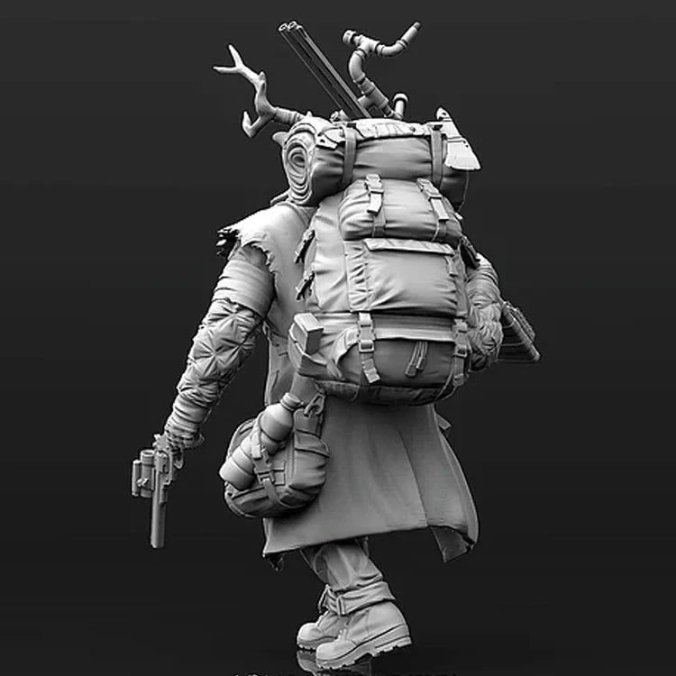 1/24 Deer Humanoid, Resin Model Figure Kit, Fantasy Theme, Unassembled and Unpainted