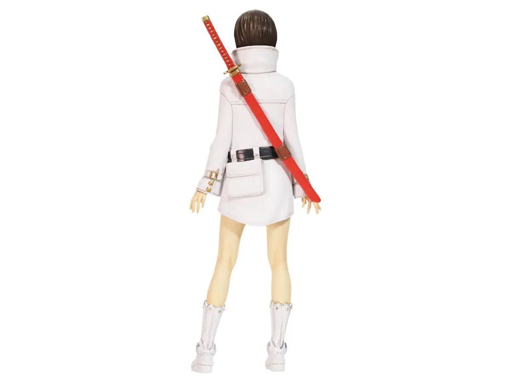 1/20 Warrior Girl in White Uniform with Red Katana, Resin Model Figure Kit, Anime Theme, Unassembled and Unpainted