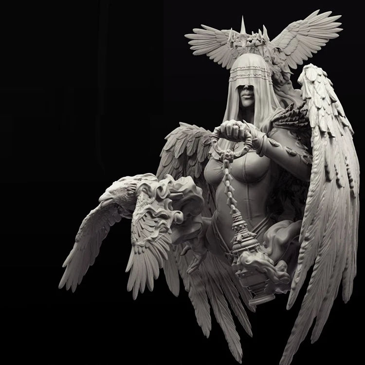 1/10 Raven Queen, Resin Model Bust Kit, Fantasy Theme, Unassembled and Unpainted