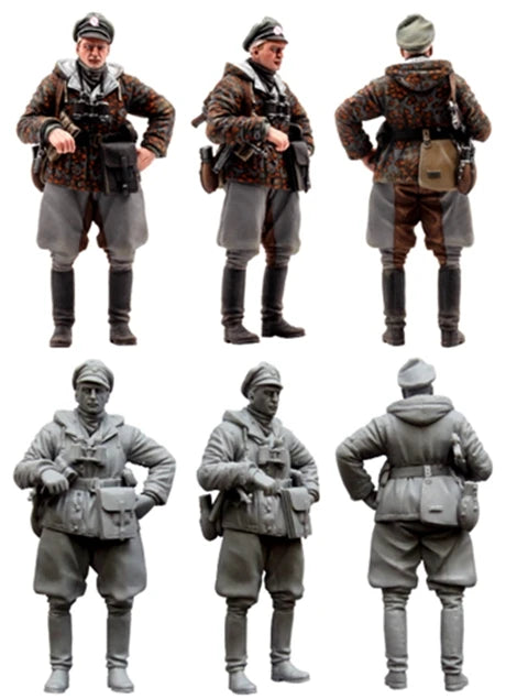 1/35 WWII Soviet Winter Officer, Resin Model Figure Kit, Unassembled and Unpainted