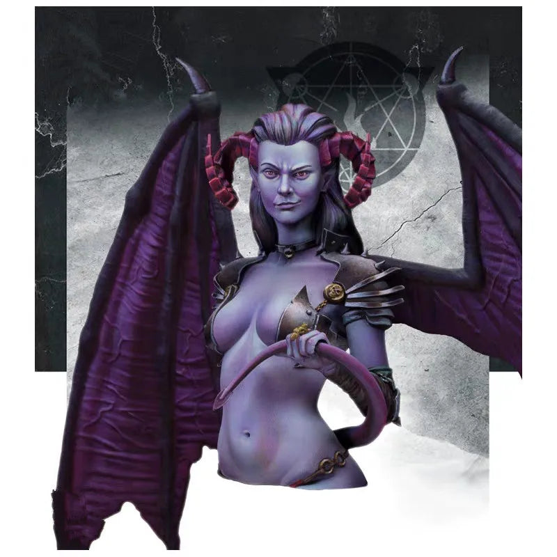 1/12 Succubus Demon, Resin Model Bust Kit, Fantasy Theme, Unassembled and Unpainted