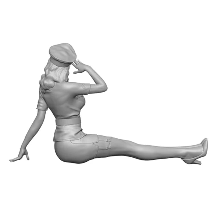 1/16 Female Military, Resin Model Figure Kit, Unassembled and Unpainted