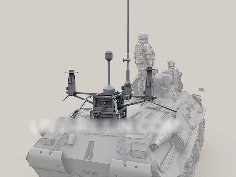 1/35 Modern Russian Soldier in Plate Carrier Armor, Resin Model Figure Kit, Unassembled and Unpainted