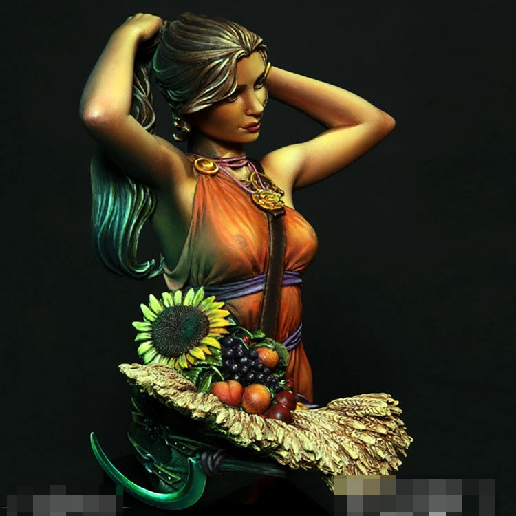 1/10 Summer Fantasy Female, Resin Model Bust Kit, Unassembled and Unpainted